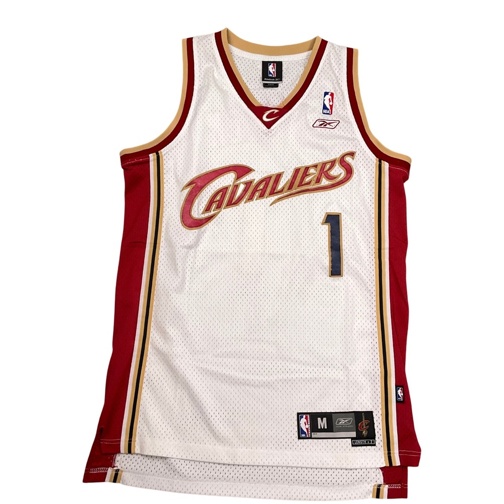 Reebok NBA Cleveland Cavaliers Jersey Mens M Wine Gold #1 Carlos Boozer Fan Gear